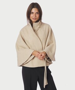 Dames cape beige