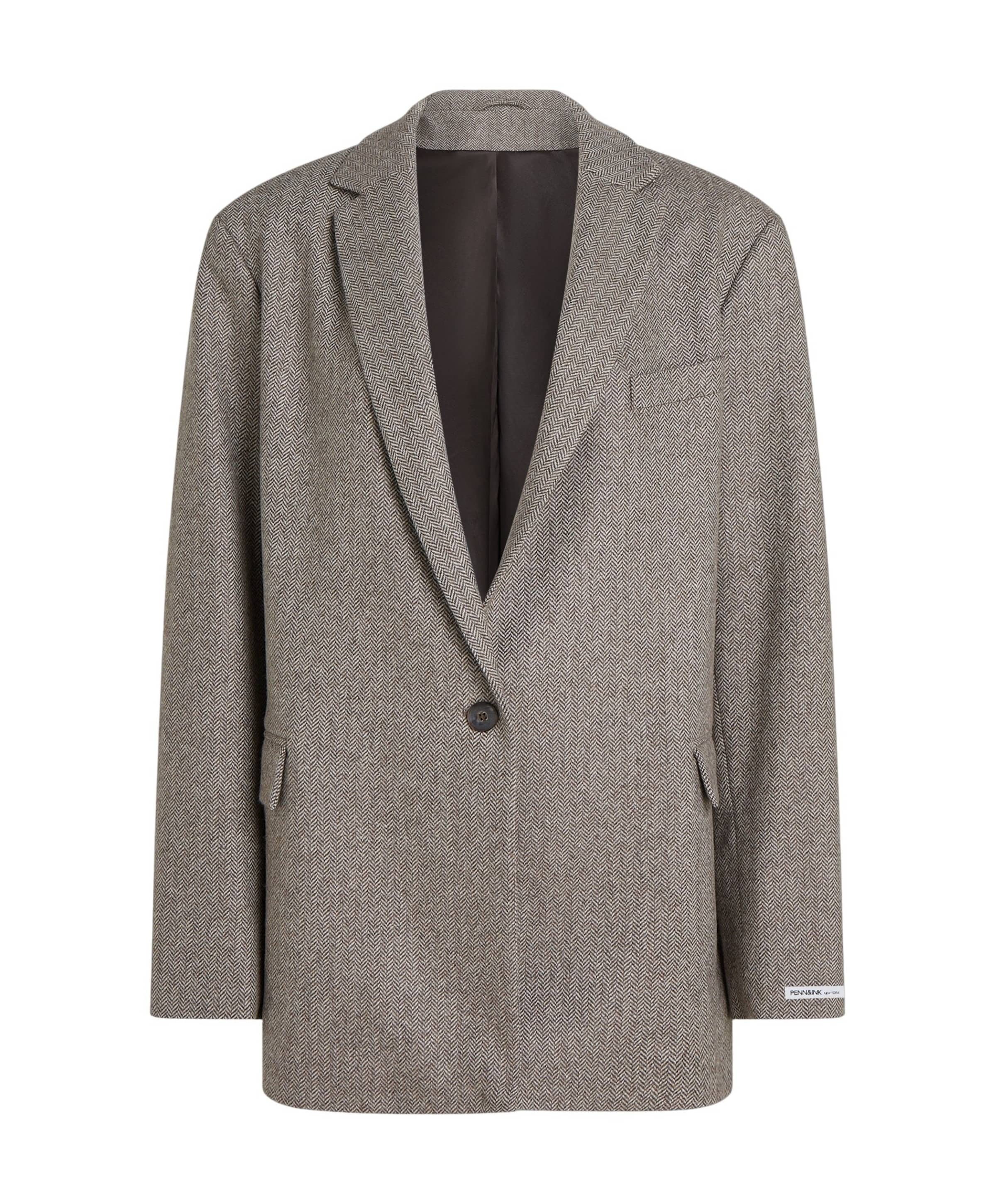 Dames blazer bruin