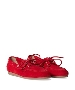 dames mocassins rood