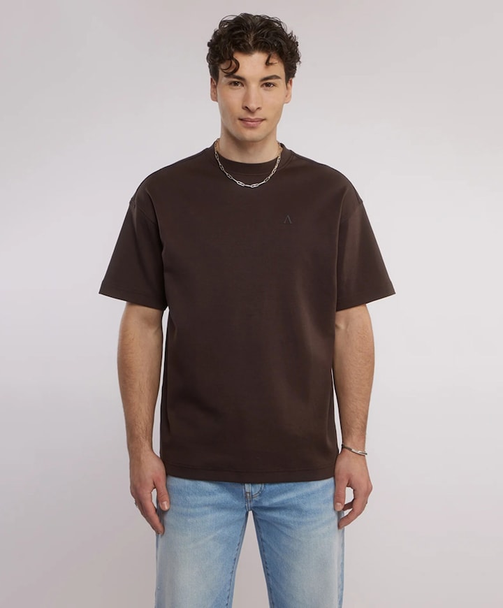 Heren T-shirt bruin