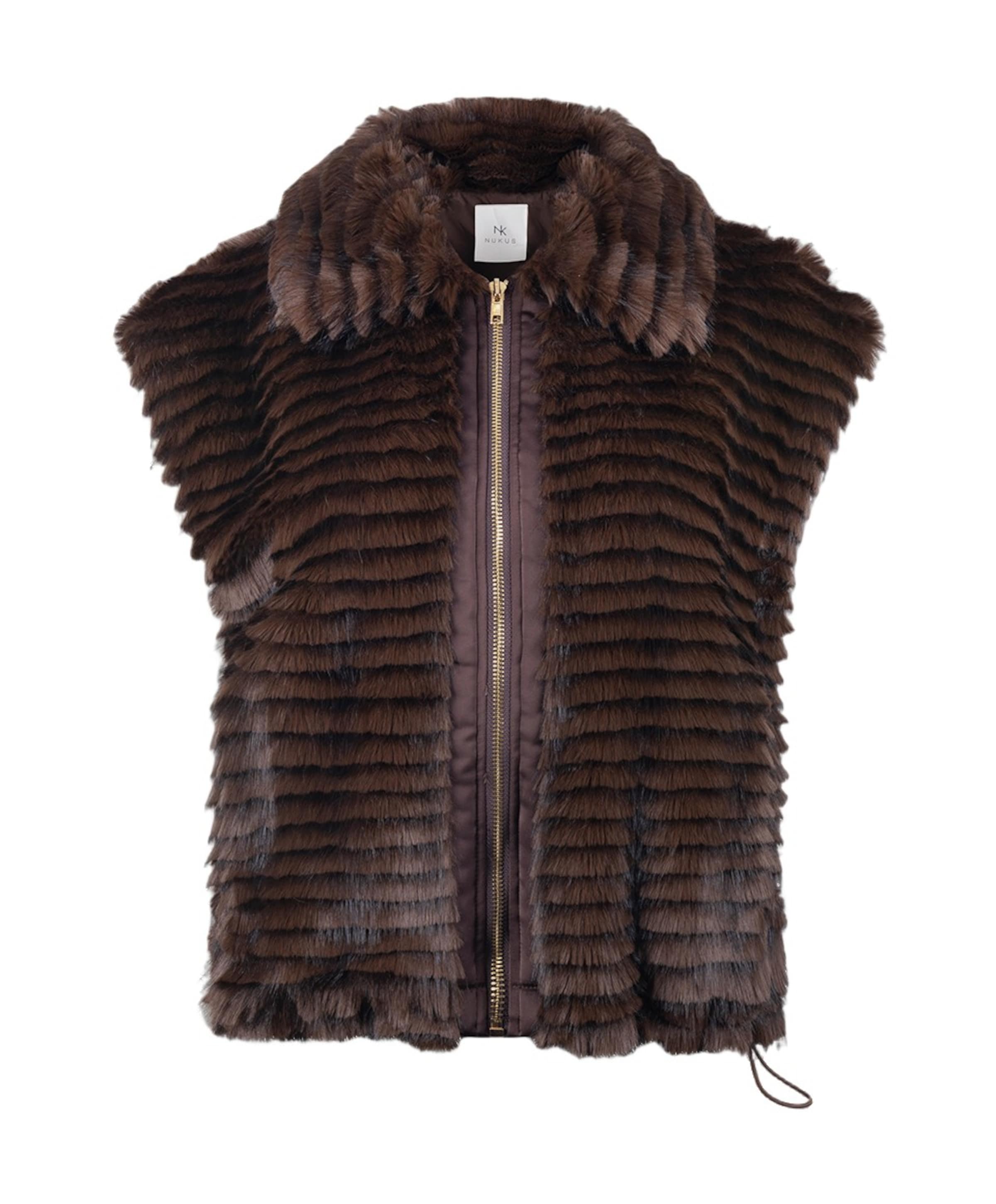 Dames gilet bruin