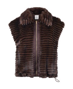 Dames gilet bruin
