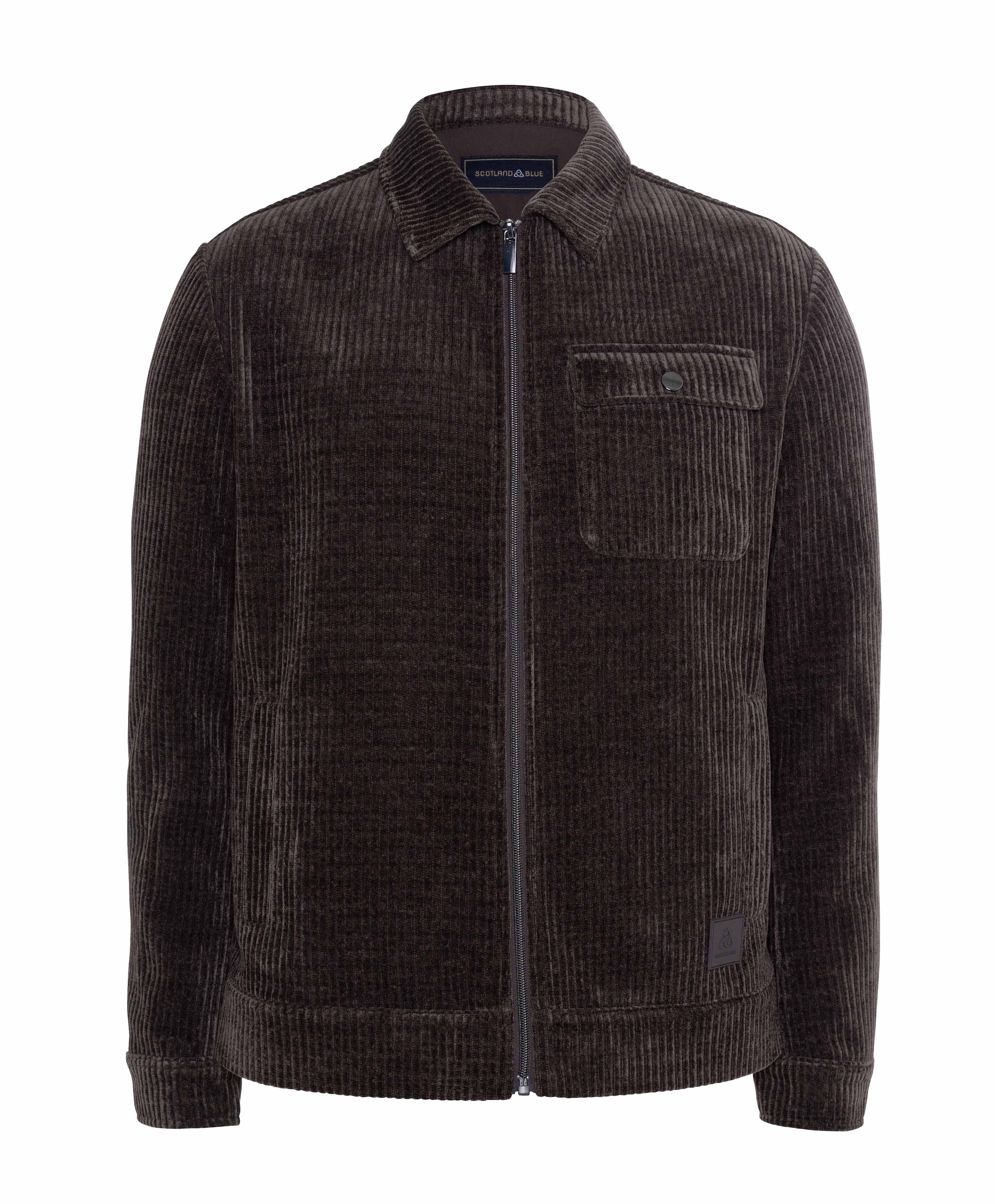 Heren overshirt bruin