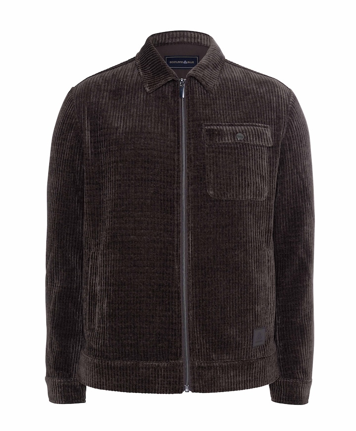 Heren overshirt bruin