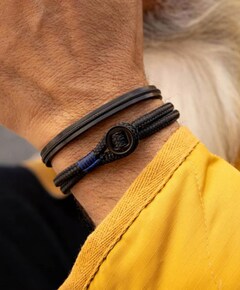 Heren armband zwart