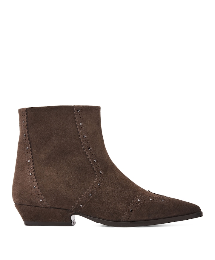 Vive Estelle dames enkellaarzen bruin