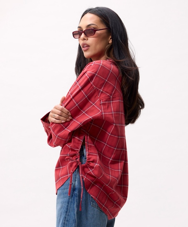 Dames blouse rood
