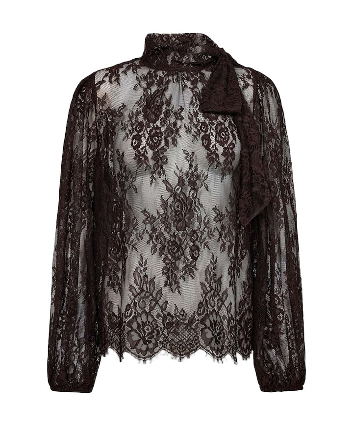 Dames blouse bruin