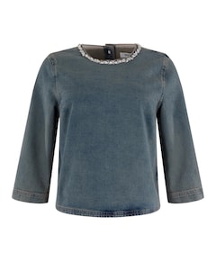 Dames blouse blauw