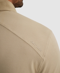 Heren polo beige