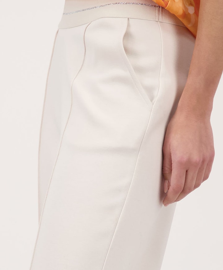 Hose dames broek ecru