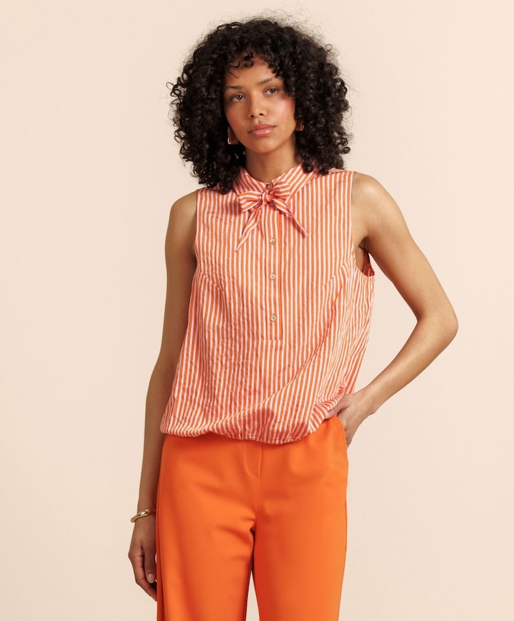 Dames top oranje