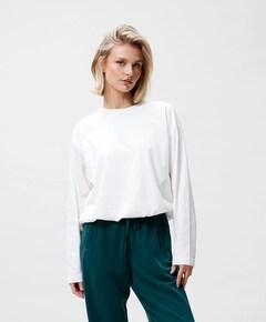 Dames longsleeve ecru