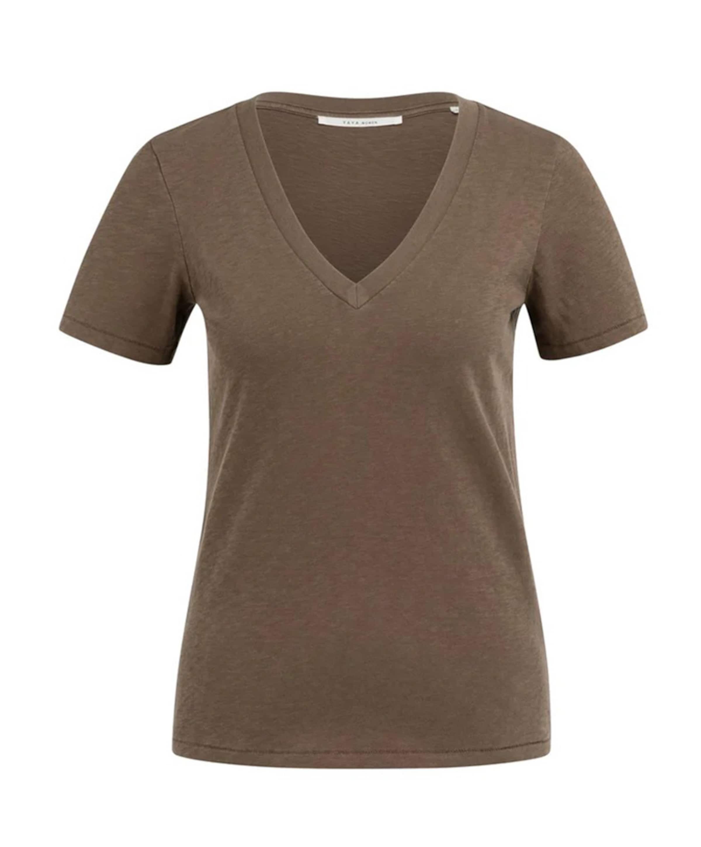 Dames T-shirt bruin
