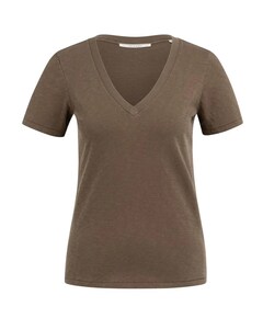 Dames T-shirt bruin