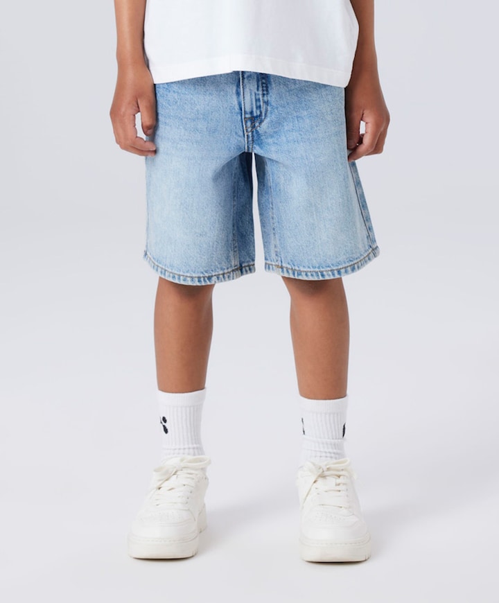 NKMRYAN REG L DNM 6750-DM NO jongens korte broek blauw