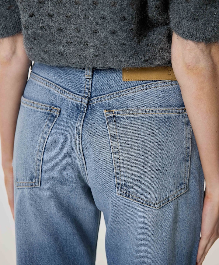 Korea dames jeans blauw