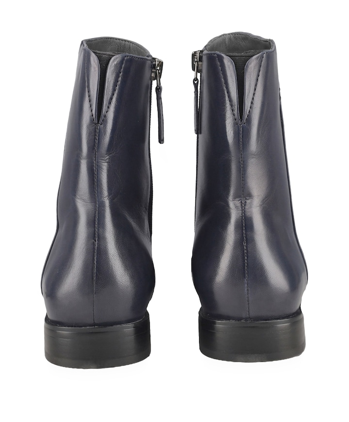 dames enkellaarzen blauw