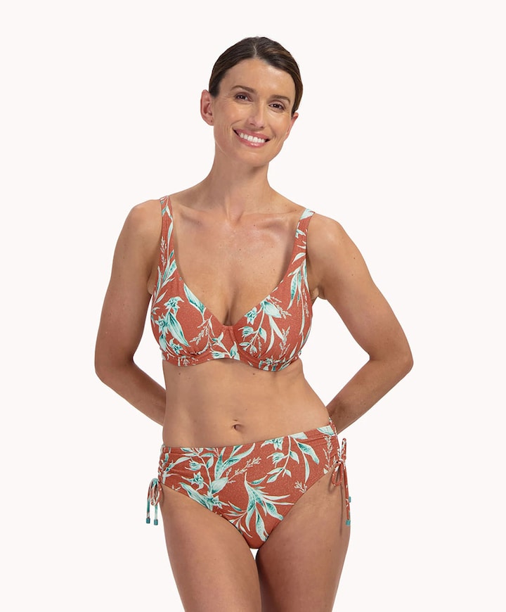 Dames bikinitop brique