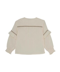 Blouse lange mouw ecru