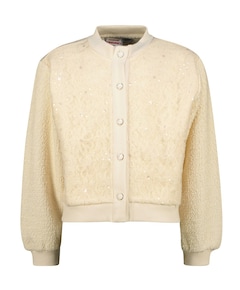 Meisjes vest ecru