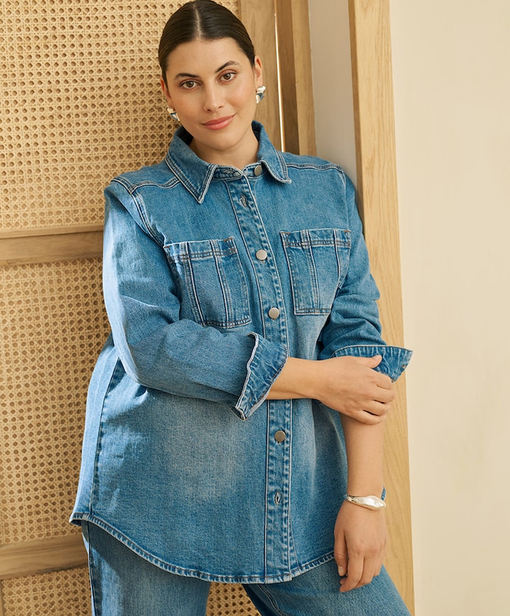 Dames spijkerjas  blauw