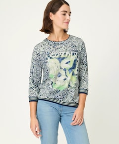 Dames longsleeve blauw
