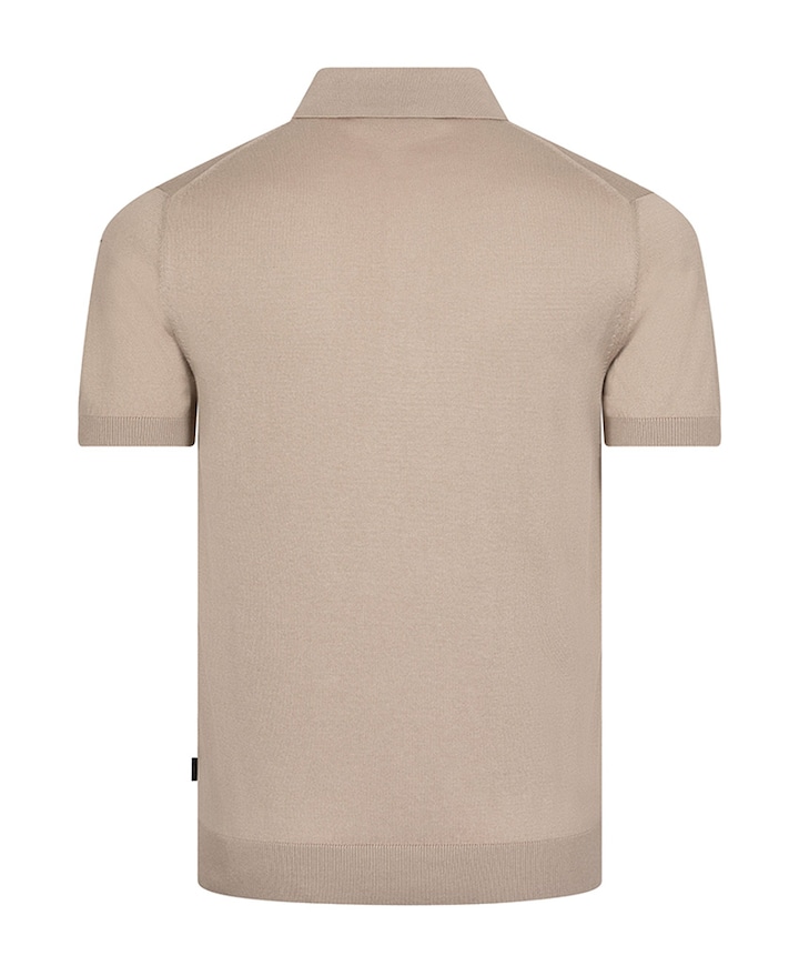 Heren polo beige
