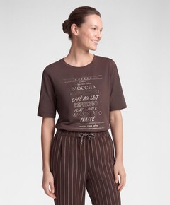 Dames T-shirt bruin