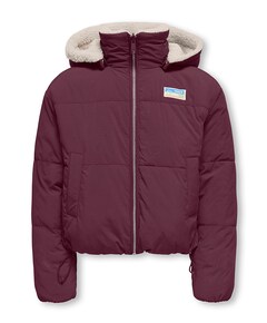 Meisjes omkeerbare jas bordeaux