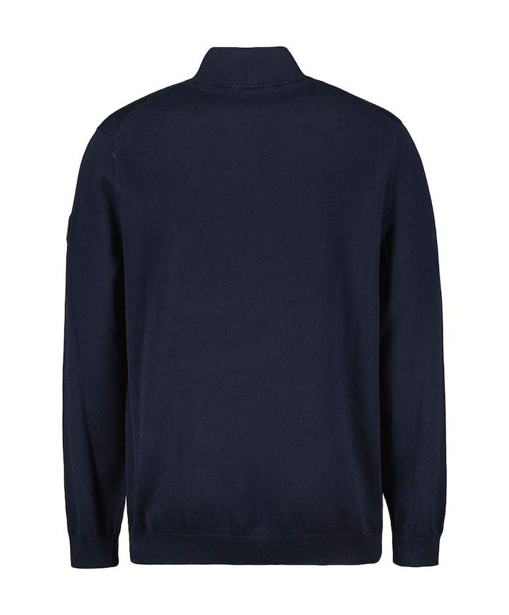 Trui met rits blauw