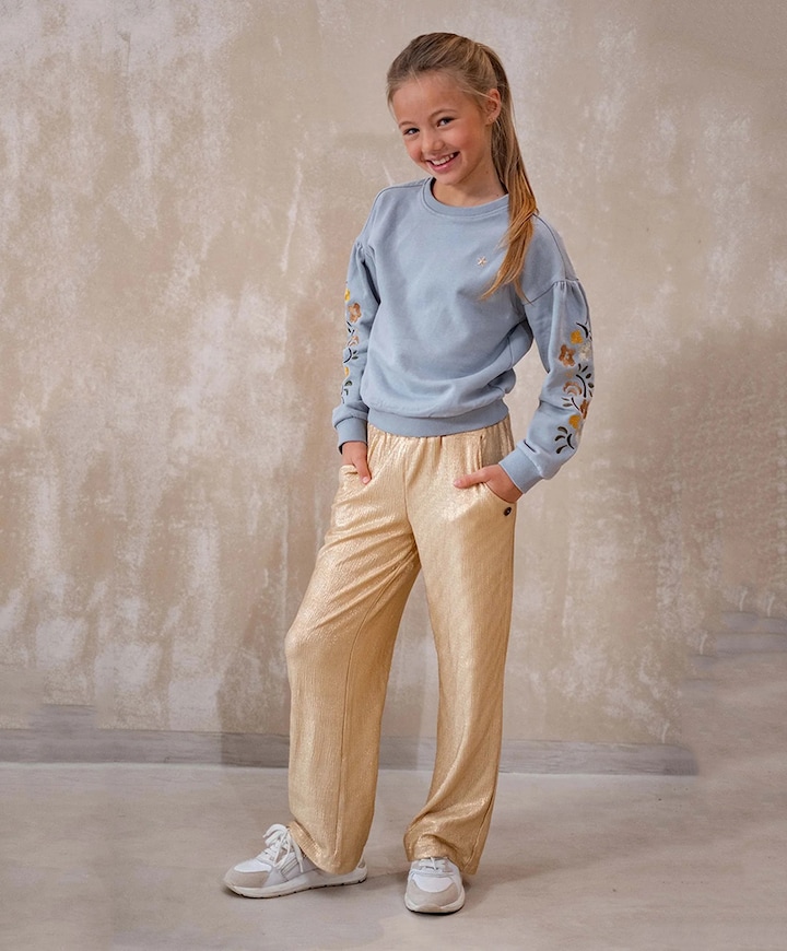 Fenya leg broek goud