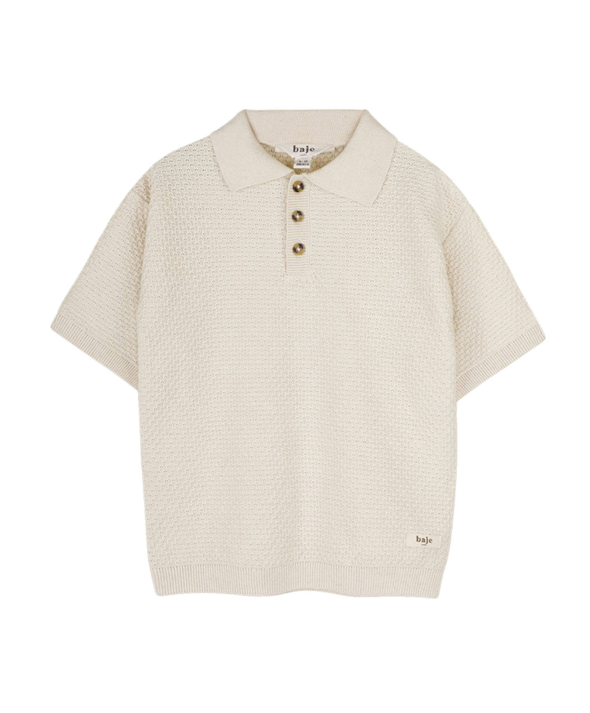Jongens polo ecru