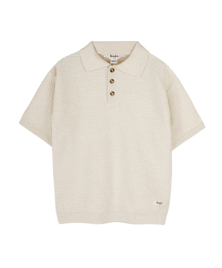 Jongens polo ecru