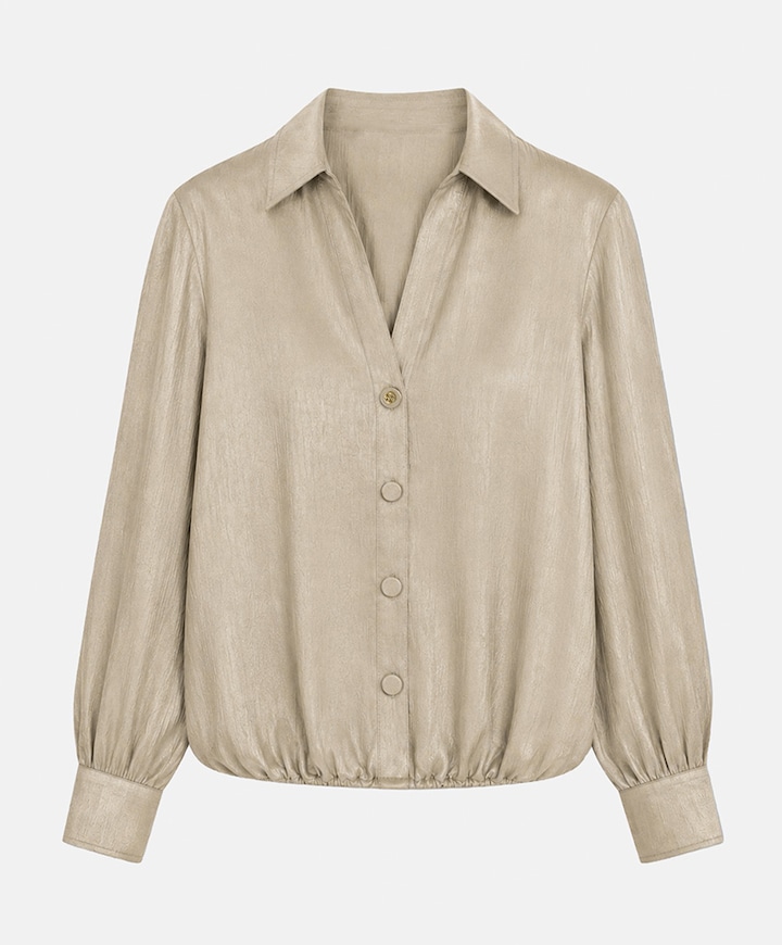 Dames blouse beige