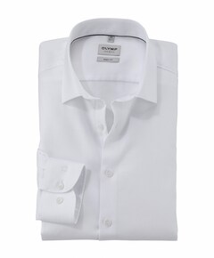 Heren overhemd lange mouw wit