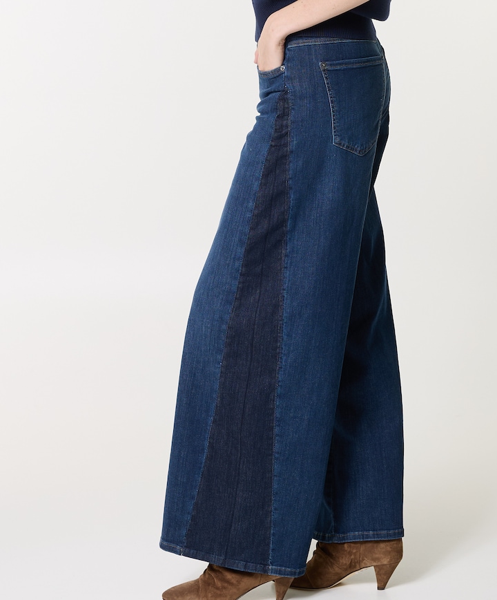 WIDE dames jeans blauw