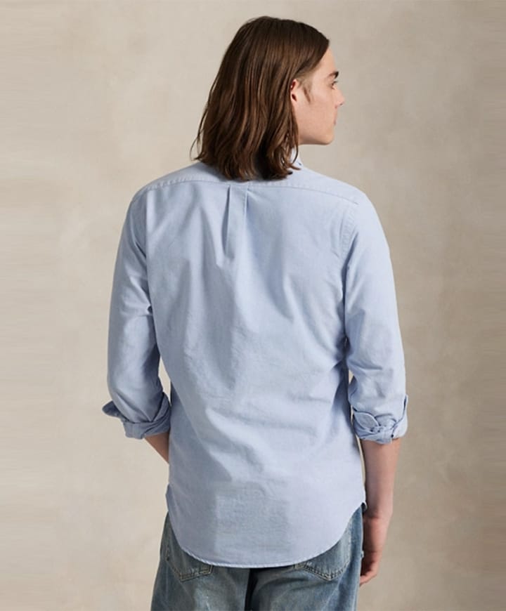 Overhemd lange mouw blauw