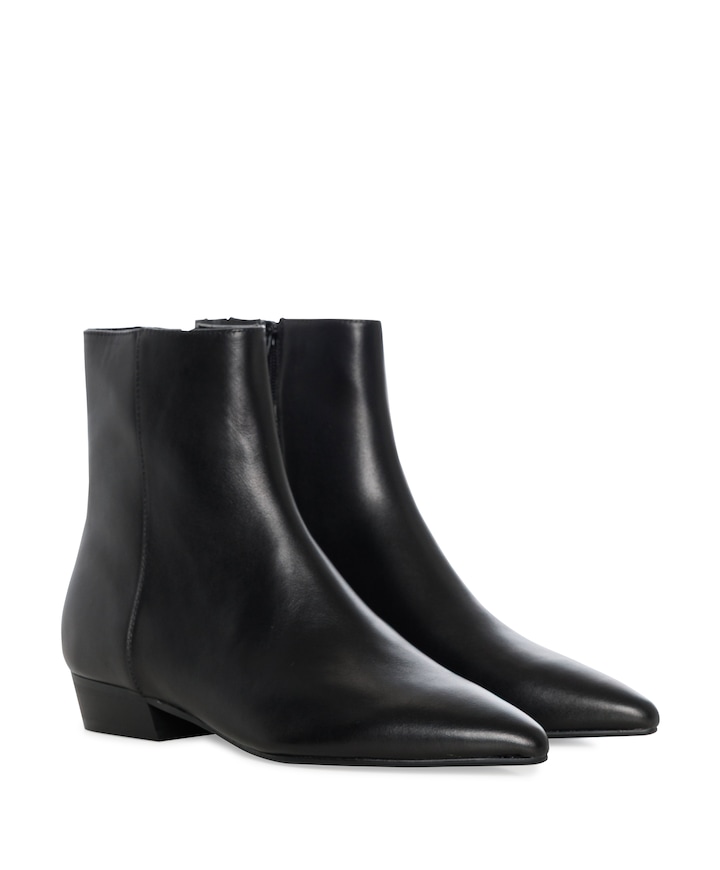 Camelia dames enkellaarzen zwart