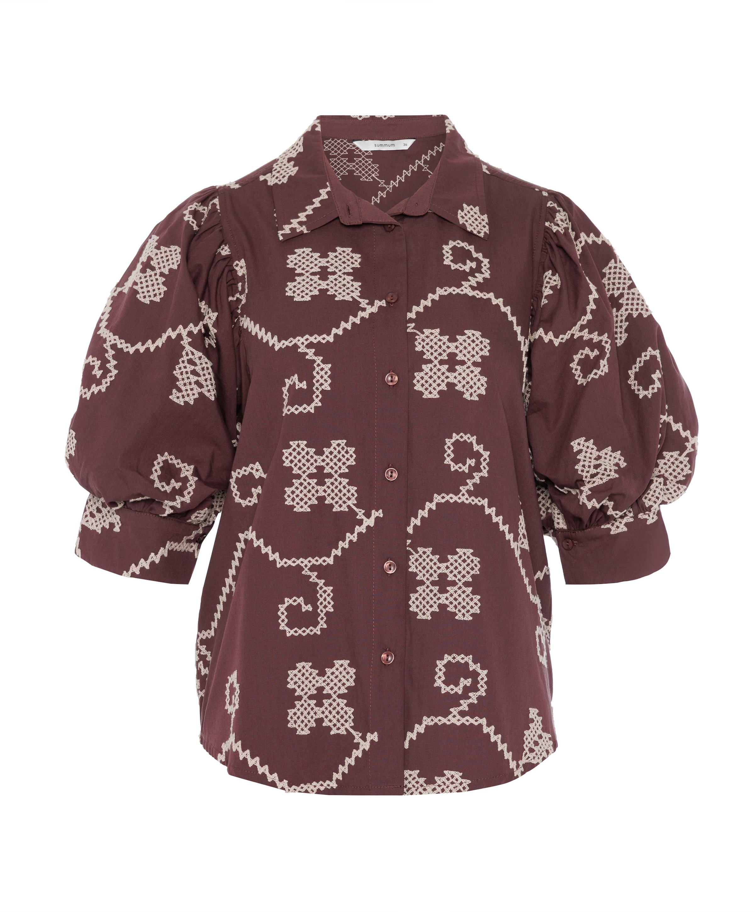 Dames blouse bruin