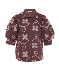 Dames blouse bruin