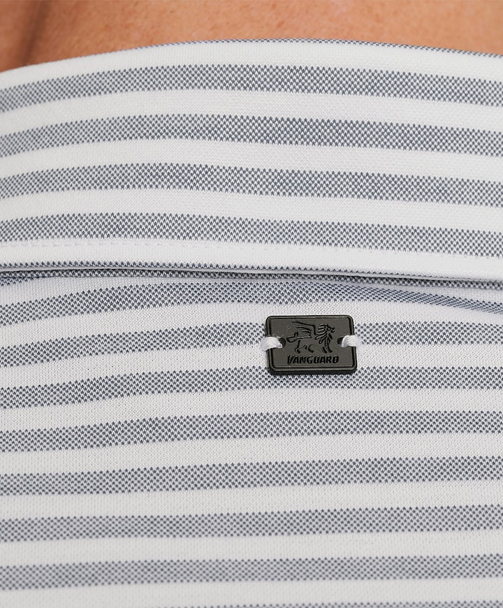 Heren overhemd lange mouw blauw