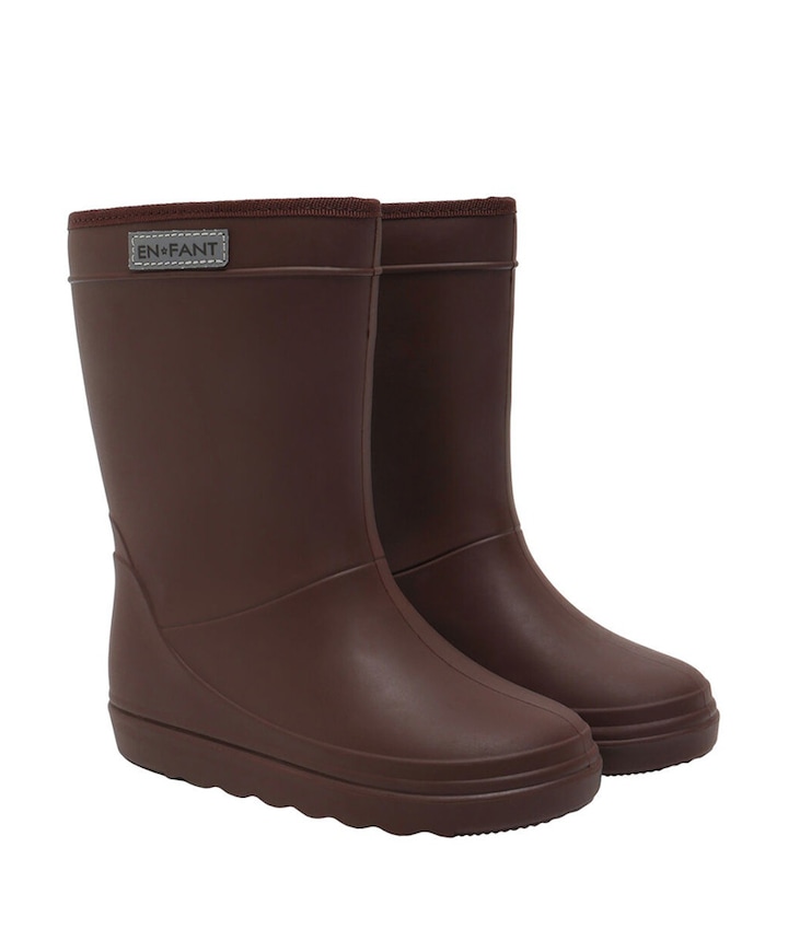 Thermo Boots Solid uniseks regenlaarzen  bruin