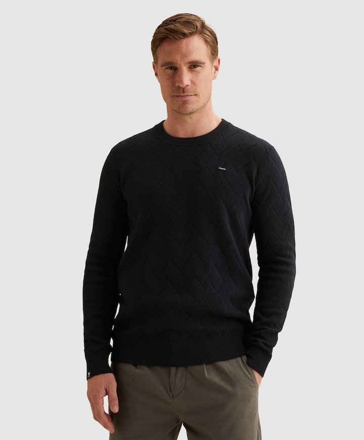 Heren trui blauw