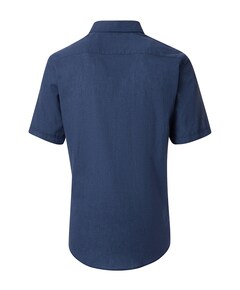 Overhemd korte mouw blauw