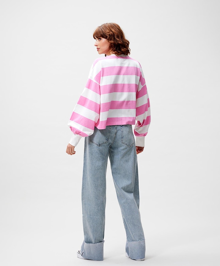 Dames longsleeve roze