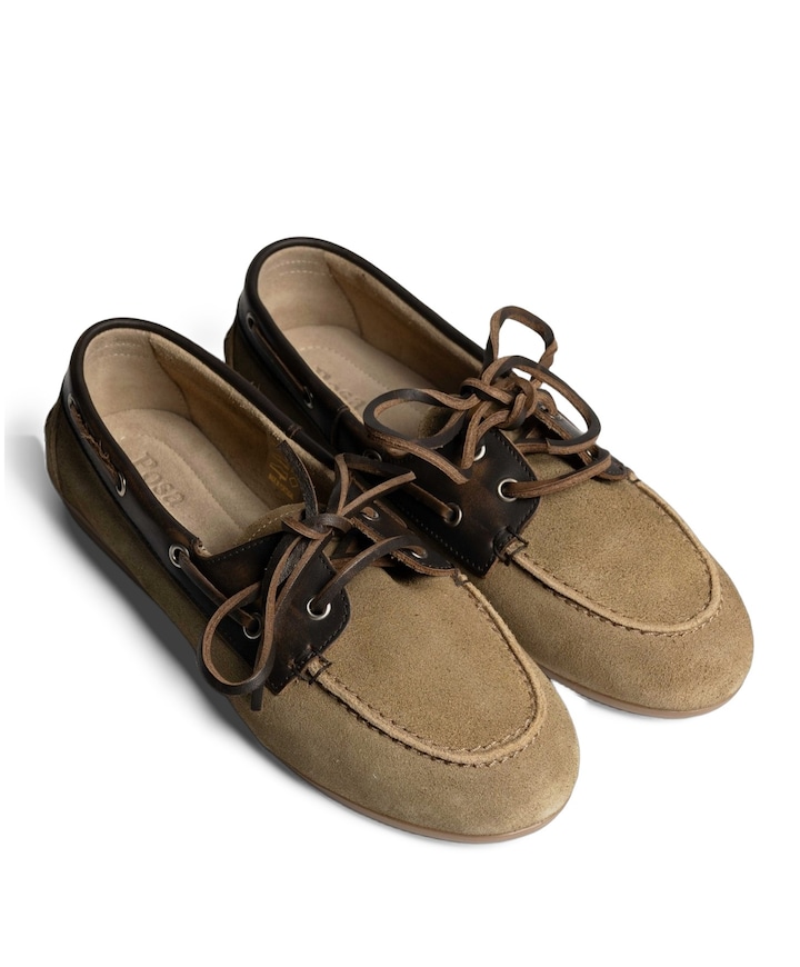 dames mocassins bruin