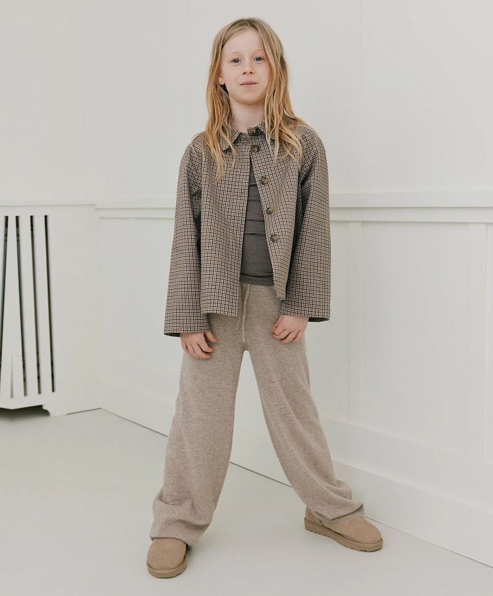 Meisjes jas beige