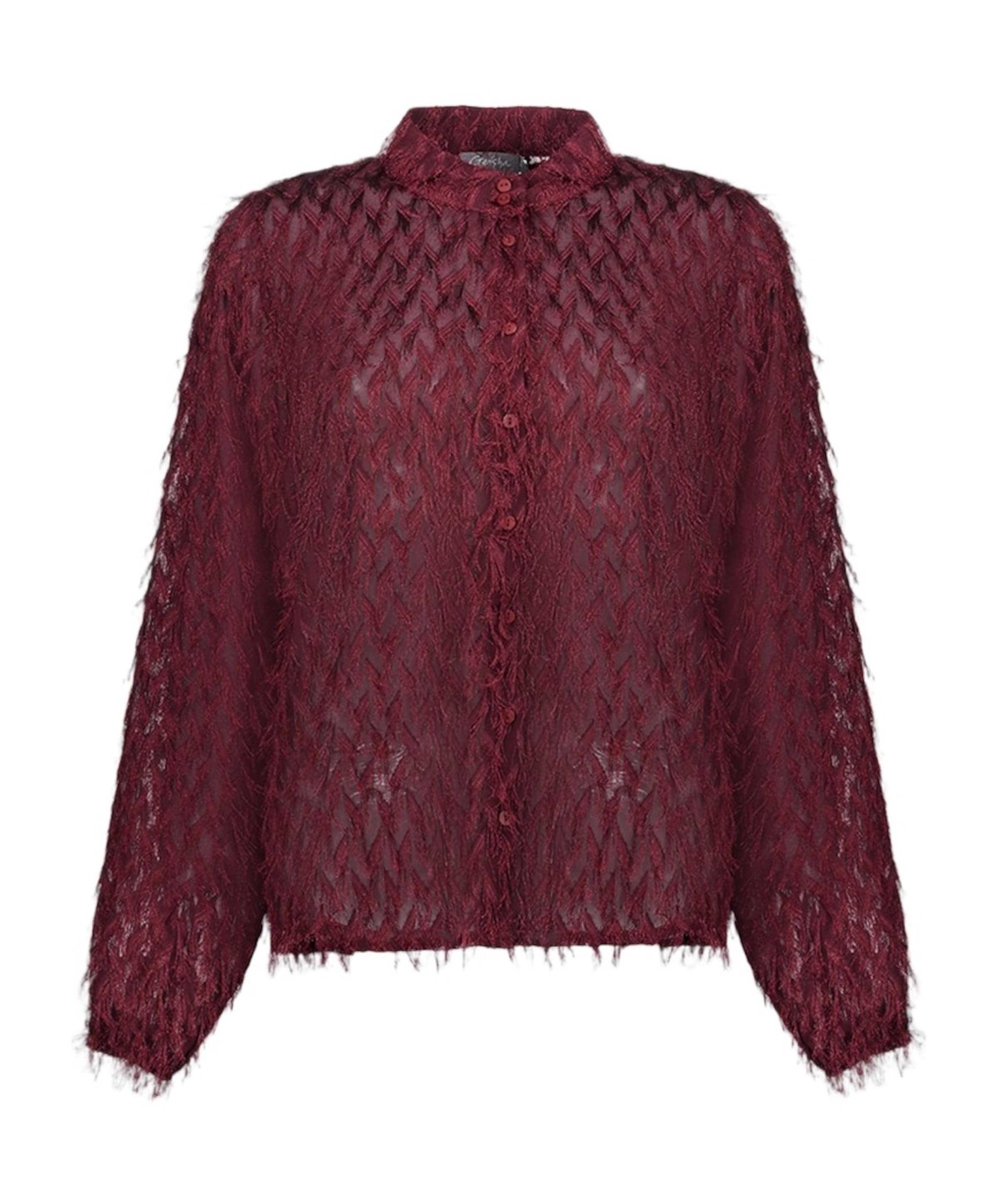 Dames blouse bordeaux