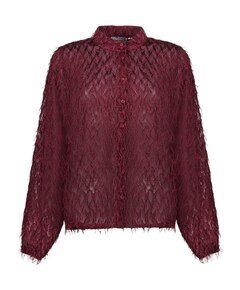 Dames blouse bordeaux